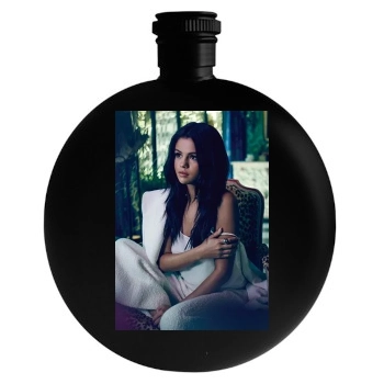 Selena Gomez Round Flask