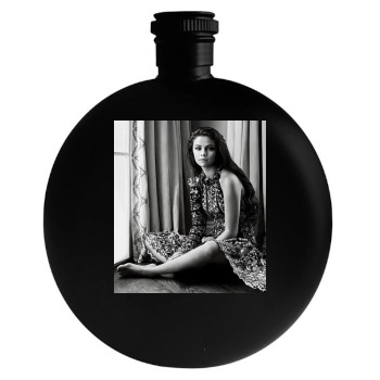 Selena Gomez Round Flask