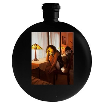 Selena Gomez Round Flask