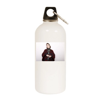 Mary Elizabeth Winstead White Water Bottle With Carabiner