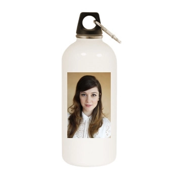 Mary Elizabeth Winstead White Water Bottle With Carabiner