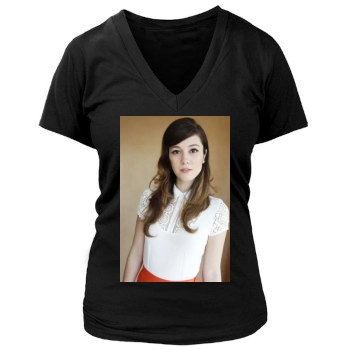 Mary Elizabeth Winstead Women's Deep V-Neck TShirt