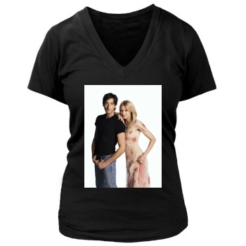 Adrien Brody Women's Deep V-Neck TShirt