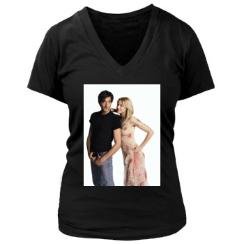 Adrien Brody Women's Deep V-Neck TShirt