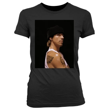 Anthony Kiedis Women's Junior Cut Crewneck T-Shirt