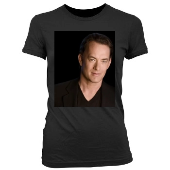 Tom Hanks Women's Junior Cut Crewneck T-Shirt