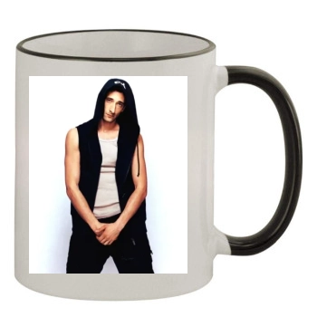 Adrien Brody 11oz Colored Rim & Handle Mug