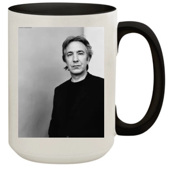 Alan Rickman 15oz Colored Inner & Handle Mug