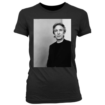 Alan Rickman Women's Junior Cut Crewneck T-Shirt