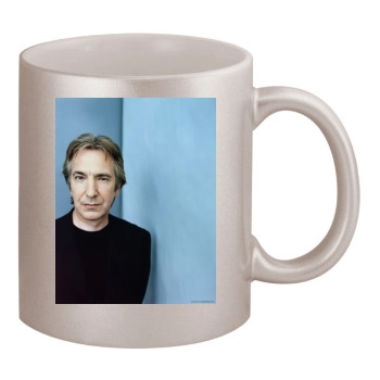 Alan Rickman 11oz Metallic Silver Mug