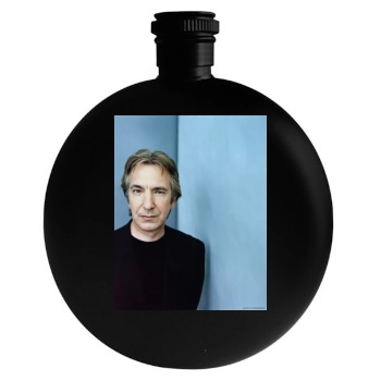 Alan Rickman Round Flask