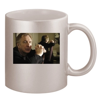 Alan Rickman 11oz Metallic Silver Mug