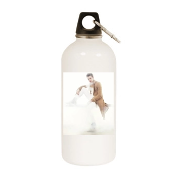 Hayden Christensen White Water Bottle With Carabiner