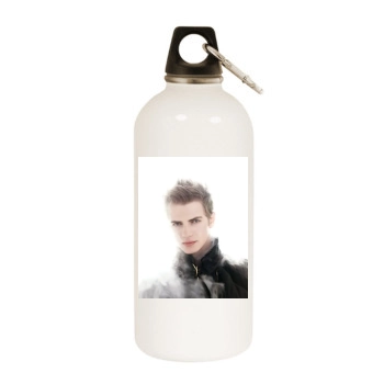 Hayden Christensen White Water Bottle With Carabiner