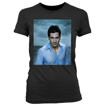 Jake Gyllenhaal Women's Junior Cut Crewneck T-Shirt