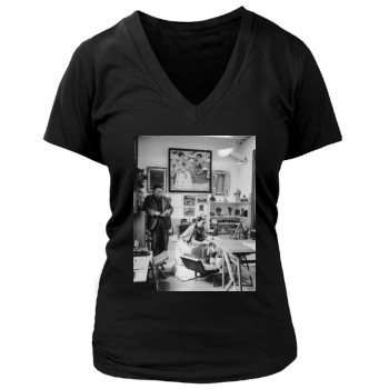 Frida Kahlo Women's Deep V-Neck TShirt