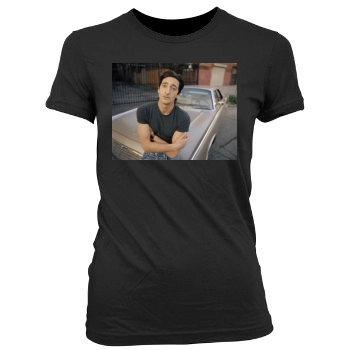 Adrien Brody Women's Junior Cut Crewneck T-Shirt