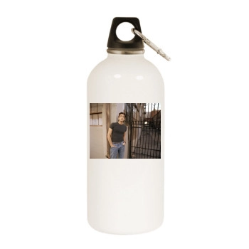 Adrien Brody White Water Bottle With Carabiner