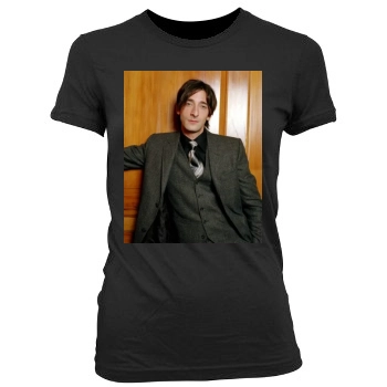 Adrien Brody Women's Junior Cut Crewneck T-Shirt