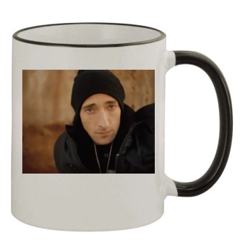 Adrien Brody 11oz Colored Rim & Handle Mug