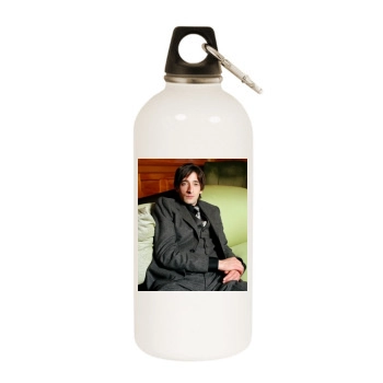 Adrien Brody White Water Bottle With Carabiner