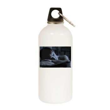 Alain Delon White Water Bottle With Carabiner