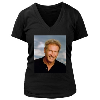 Harrison Ford Women's Deep V-Neck TShirt