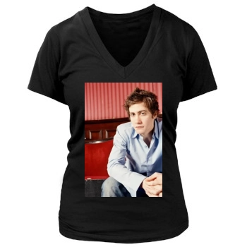 Jake Gyllenhaal Women's Deep V-Neck TShirt