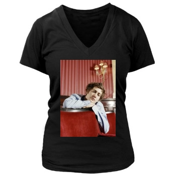 Jake Gyllenhaal Women's Deep V-Neck TShirt