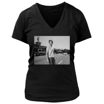 Jake Gyllenhaal Women's Deep V-Neck TShirt