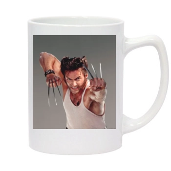 Hugh Jackman 14oz White Statesman Mug