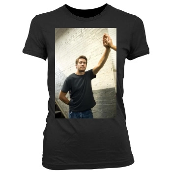 Jake Gyllenhaal Women's Junior Cut Crewneck T-Shirt