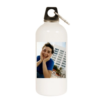 Shia LaBeouf White Water Bottle With Carabiner