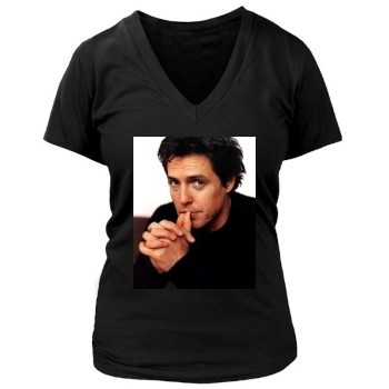 Hugh Grant Women's Deep V-Neck TShirt