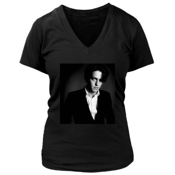 Hugh Grant Women's Deep V-Neck TShirt