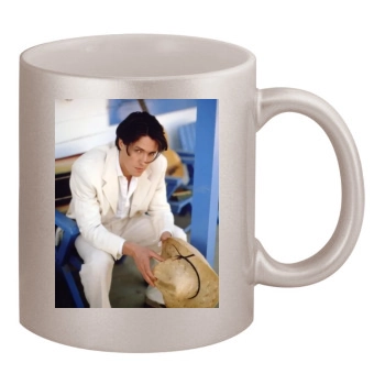 Hugh Grant 11oz Metallic Silver Mug