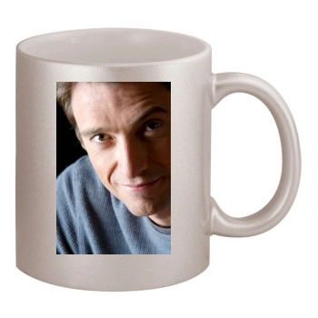 Hugh Jackman 11oz Metallic Silver Mug