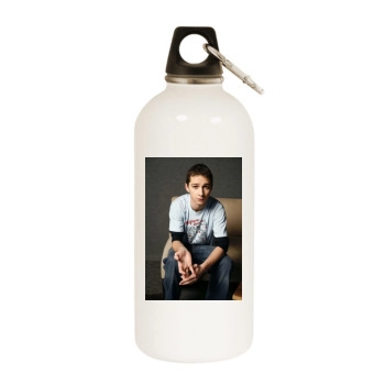 Shia LaBeouf White Water Bottle With Carabiner