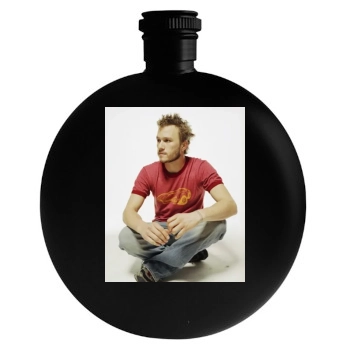 Heath Ledger Round Flask