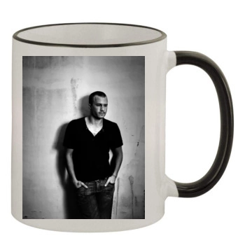 Heath Ledger 11oz Colored Rim & Handle Mug