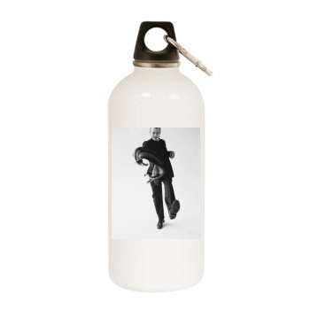 Heath Ledger White Water Bottle With Carabiner