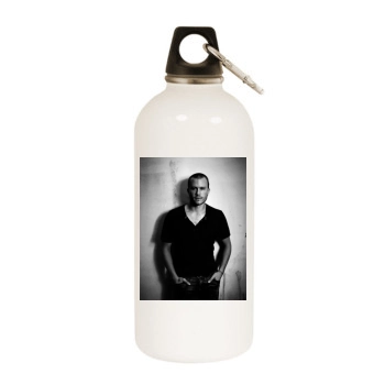 Heath Ledger White Water Bottle With Carabiner