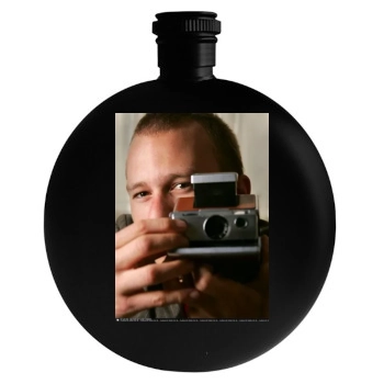 Heath Ledger Round Flask