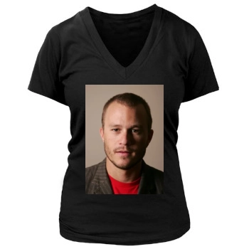 Heath Ledger Women's Deep V-Neck TShirt