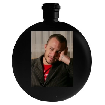 Heath Ledger Round Flask