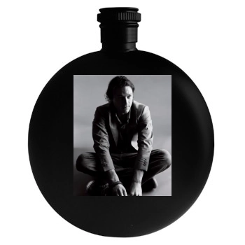 Heath Ledger Round Flask