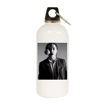 Heath Ledger White Water Bottle With Carabiner