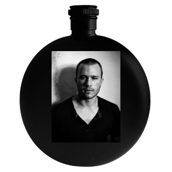 Heath Ledger Round Flask