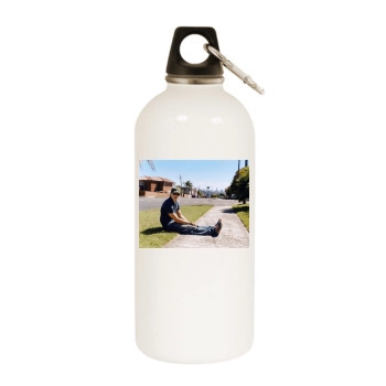 Heath Ledger White Water Bottle With Carabiner