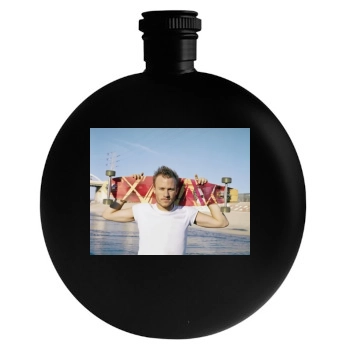 Heath Ledger Round Flask